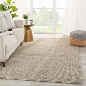 Product Image 1 for Chael Natural Solid Gray / Beige Area Rug from Jaipur 