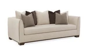 Product Image 1 for Tan Fabric Modern Moderne Sofa from Caracole