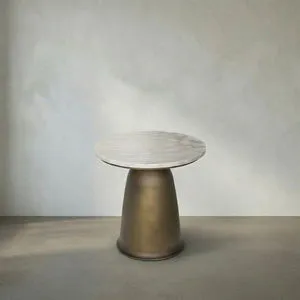 Product Image 1 for Aiden Aged Brass Side Table from Noir