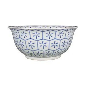 Product Image 1 for Blue & White Porcelain Bowl Turtle Shell Motif from Legend of Asia