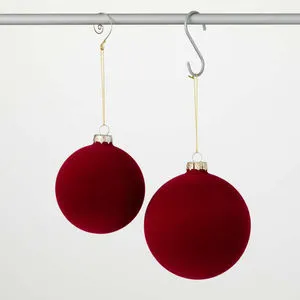 Product Image 1 for Crimson Luxe Heirloom Ornaments, Set of 2 from Sullivans