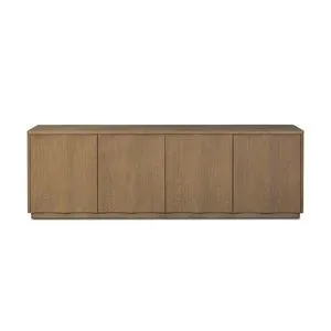 Product Image 1 for Brookhurst Satin Oak Veneer Media Console from Four Hands