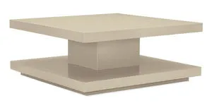 Product Image 1 for Gold Wood Modern Rectangular Cool And Classic Cocktail Table from Caracole