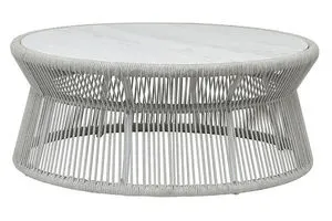 Product Image 1 for Miami Coffee Table with Honed Cararra Marble Top from Sunset West