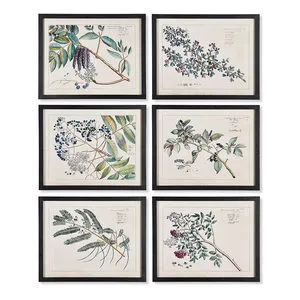 Product Image 1 for Berry Branch Botanical Study, Set Of 6 from Napa Home And Garden