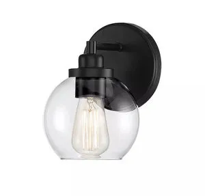 Product Image 1 for Carson Matte Black 1 Light Sconce from Savoy House 