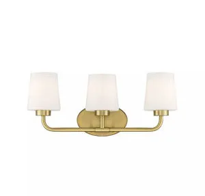Product Image 1 for Capra Warm Brass 3 Light Bath from Savoy House 