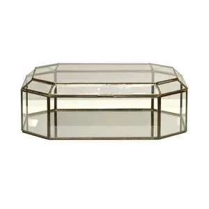 Product Image 1 for Octagonal Clear Glass Box from Worlds Away