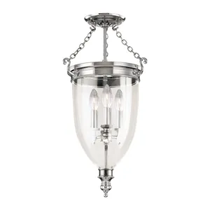 Product Image 1 for Hanover 3 Light Semi Flush from Hudson Valley