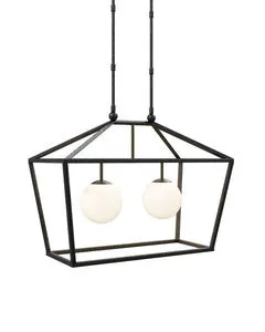 Product Image 1 for Denison Rectangular Black Outdoor Lantern from Currey & Company