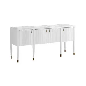 Product Image 1 for Eave Stone Top Uplifting White Sideboard from A.R.T. Home Furnishings