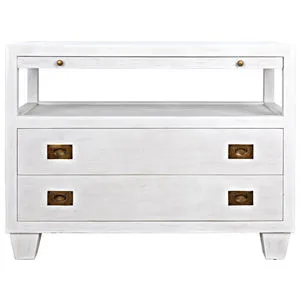 Product Image 1 for 2 Drawer Side Table With Sliding Tray from Noir
