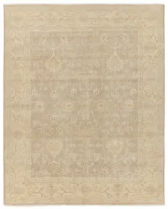 Product Image 1 for Verity Hand-Knotted Floral Cream / Blue Rug 18" x 18" from Jaipur 