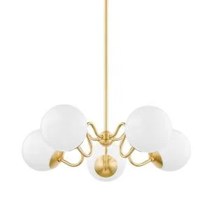 Product Image 2 for Havana Aged Brass 5-Light Chandelier from Mitzi