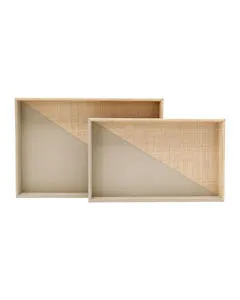 Product Image 1 for Evren Tray, Set of 2 from Currey & Company