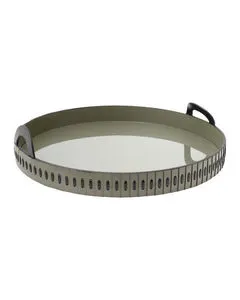 Product Image 1 for Cuoio Round Tray from Currey & Company