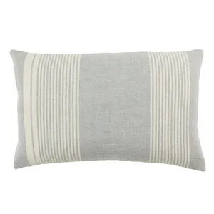 Product Image 1 for Carinda Indoor/ Outdoor Gray/ Ivory Striped Lumbar Pillow from Jaipur 