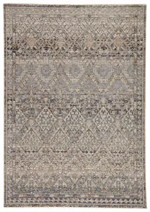 Product Image 1 for Cashel Tribal Gray/ Dark Blue Rug from Jaipur 