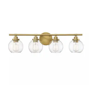 Product Image 2 for Carson Warm Brass 4 Light Bath from Savoy House 