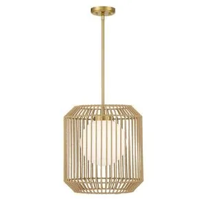 Product Image 1 for Pastis 1-Light Pendant in Warm Brass from Savoy House 
