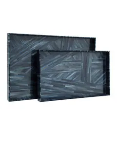 Product Image 1 for Winter Harvest Tray, Set of 2 from Currey & Company