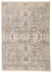 Product Image 1 for Alain Medallion Gray/ Cream Rug from Jaipur 