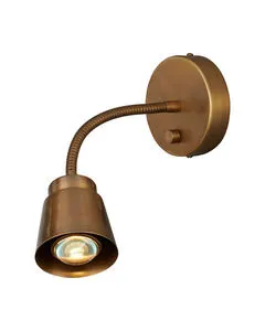 Product Image 1 for Wilbaux Brass Wall Sconce from Currey & Company