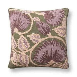 Product Image 1 for Folly Linen Fabric Hand Embroidered Throw Pillow from Classic Home