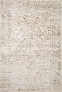 Sonnet 7'10"x10' beige and terracotta traditional rug with subtle distressed pattern and warm tones