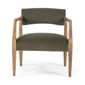 Product Image 1 for Tyler Modern Velvet Loden Armchair from Four Hands