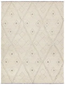 Product Image 1 for Ismael Handmade Trellis White / Gray Rug from Jaipur 