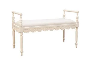 Product Image 1 for Cream Juliet Bench from Furniture Classics