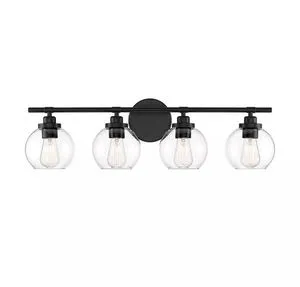 Product Image 1 for Carson Matte Black 4 Light Bath from Savoy House 