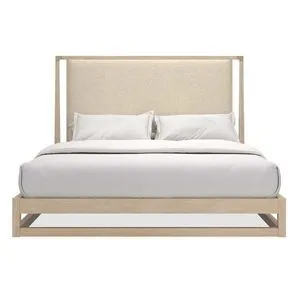 Product Image 1 for Pinstripe Upholstered Slatted Bed from Caracole