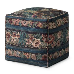 Product Image 1 for Cobalt Mosaic Pouf from Loloi