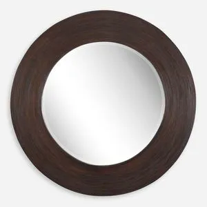Product Image 1 for Dutton Dark Walnut Round Mirror from Uttermost