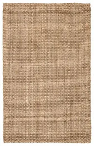 Top-down view showing rectangular shape and natural striations in taupe fibers