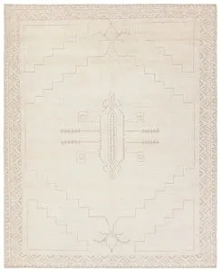 Product Image 1 for Imbar Handknotted Medallion Cream / Taupe Rug from Jaipur 