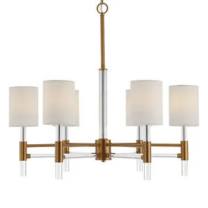 Product Image 1 for Welkin 6 Light Modern Chandelier from Uttermost
