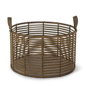 Product Image 1 for Finn Brown Leather Basket - Large from Regina Andrew Design