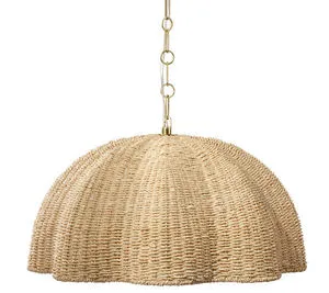 Product Image 1 for Rosemary 1-Light Natural Palm Leaf Pendant from Jamie Young