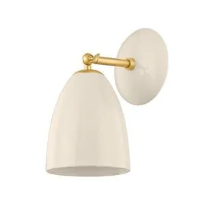 Product Image 1 for Kirsten Glossy Cream Wall Sconce from Mitzi
