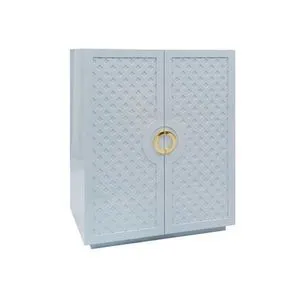 Product Image 1 for Two Door Cabinet With Lattice Overlay from Worlds Away