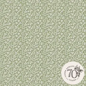 Product Image 1 for Laura Ashley Sweet Alyssum Moss Green Removable Wallpaper from Graham & Brown