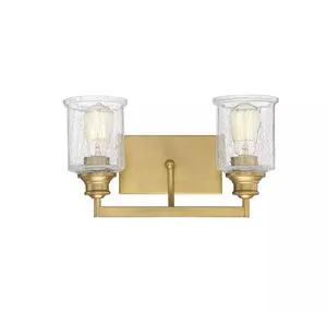 Product Image 1 for Hampton Warm Brass 2 Light Bath from Savoy House 