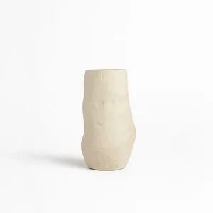 Product Image 1 for Paper Mache Vase Off-White from BIDKHome