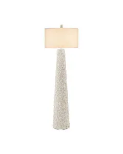 Product Image 1 for Turbinella White Floor Lamp from Currey & Company