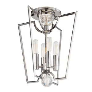 Product Image 1 for Waterloo 4 Light Semi Flush from Hudson Valley