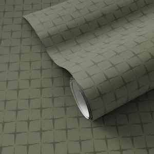 Product Image 1 for Blocking Olive Night I Wallpaper by Getty Images from Four Hands