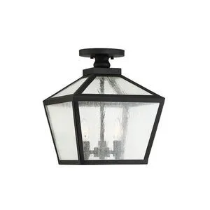 Product Image 1 for Woodstock 3 Light Outdoor Flush Mount Lantern from Savoy House 